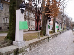 Protestna instalacija v Ljubljani
